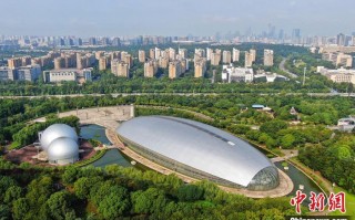 南京科技馆拍照 航拍南京科技馆 造型犹如“外星基地”